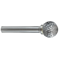 UNIKUT CARBIDE BURR 5/16IN DIA. X 1/4IN BALL SHAPE DC